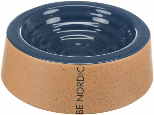 Миска BE NORDIC, керамика, темно синий/бежевый (0.8 л)