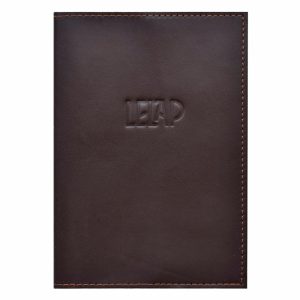 Обложка для ветеринарного паспорта Escada из натуральной кожи, коричневый (50 г)