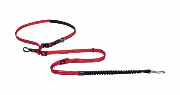 Поводок Handsfree Utility, красный (ЮАР) (М)