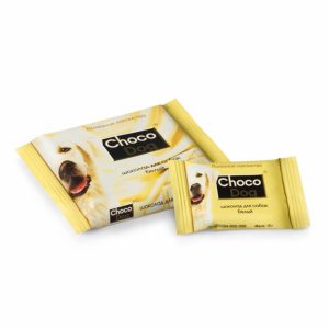 CHOCO DOG шоколад белый, лакомство для собак (15 г)