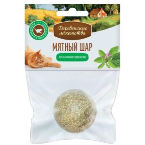 Игрушка-лакомство для кошки "Мятный шар" (22 г)