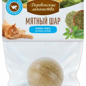 Игрушка для кошки "Мятный шар": лимонник + мелисса (22 г)
