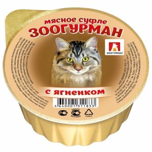 Консервы для кошек  «Мясное суфле», с ягненком, ламистер (100 г)