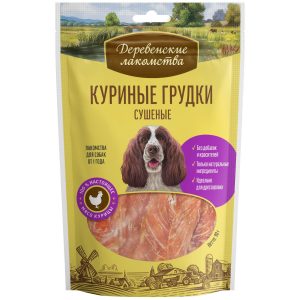 Куриные грудки сушеные для собак (100% мясо) (90 г)
