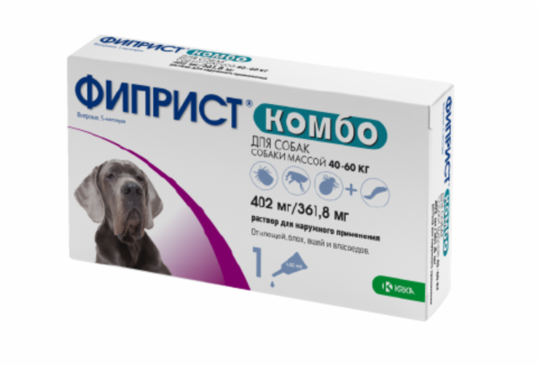 Фиприст Комбо для собак свыше 40 кг, 4.02 мл (22 г)