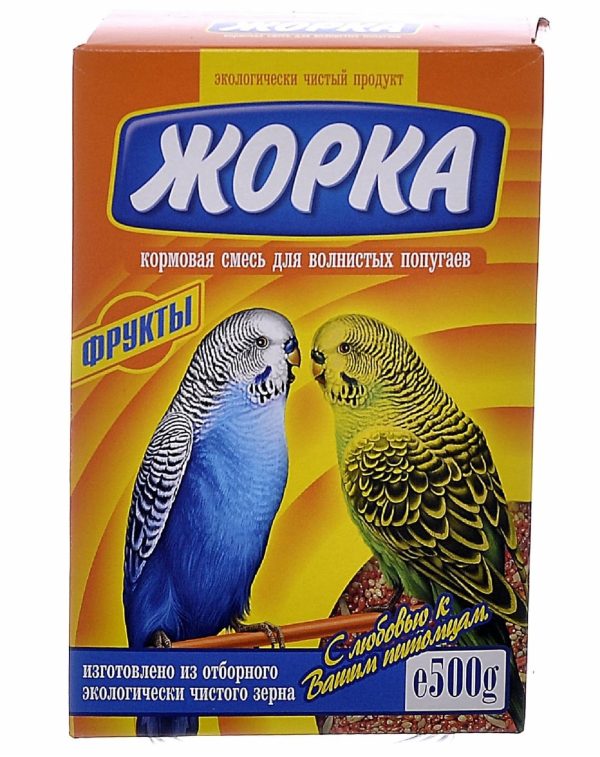 Для волнистых попугаев с фруктами (коробка) (500 г)