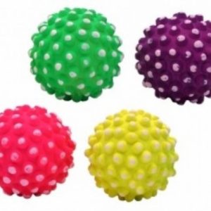 Игрушка для собак "Неоновый мяч-ежик" в ассортименте, 7,2 см (93 г)