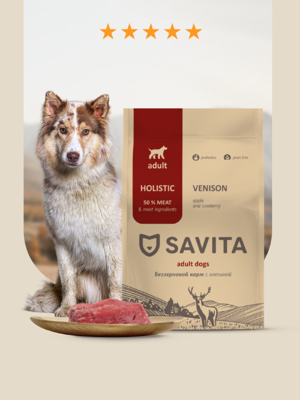 Беззерновой корм для собак с олениной, GRAIN FREE ADULT, Venison & Potato, 1 кг (400 г)