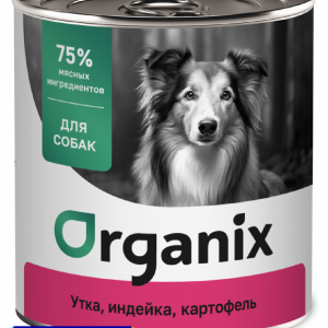 Консервы для собак Утка, индейка, картофель. Влажный корм (100 г)