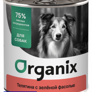 Консервы для собак Телятина с зеленой фасолью. Влажный корм (750 г)