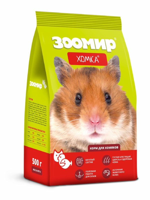 Корм для хомяков и других мелких грызунов "Хомка" (500 г)