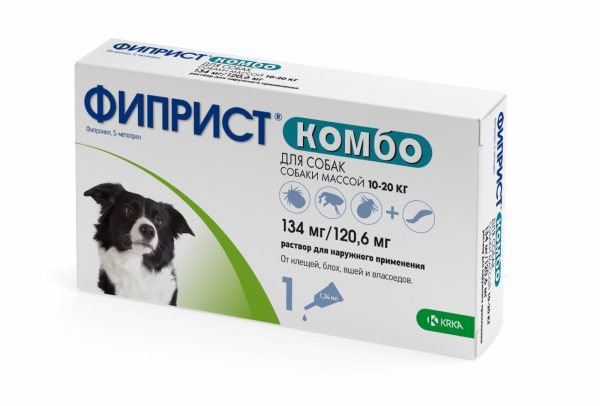 Фиприст Комбо для собак 10-20 кг, 1.34 мл (20 г)