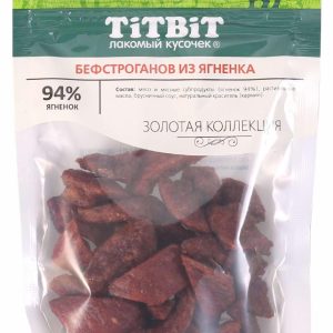 Золотая коллекция Бефстроганов из ягненка для собак (75 г)
