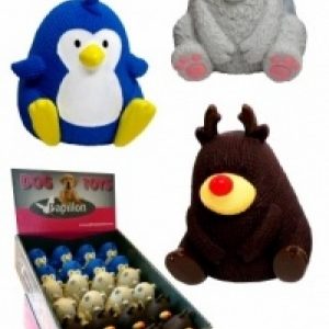 Игрушка для собак резиновая с пищалкой "Звери" 7/7.5/8.5 см (30 г)