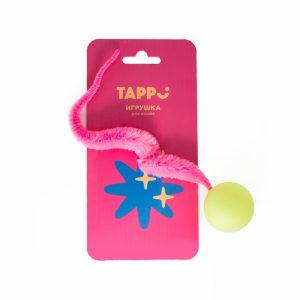 Игрушка для кошек Мячик с длинным хвостом (13 г)