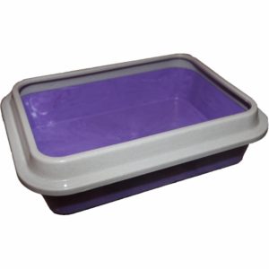 Туалет для кошек глубокий с бортиком, 37x27x9.5 см (370 г)
