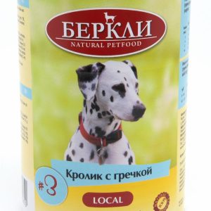 Консервы для собак с кроликом и гречкой LOCAL (400 г)