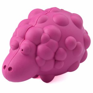 Игрушка для собак овечка с пищалкой, розовая, с ароматом бекона (446 г)