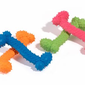 Игрушка для собак "Косточка" для чистки зубов 10.5х4х2см (44 г)