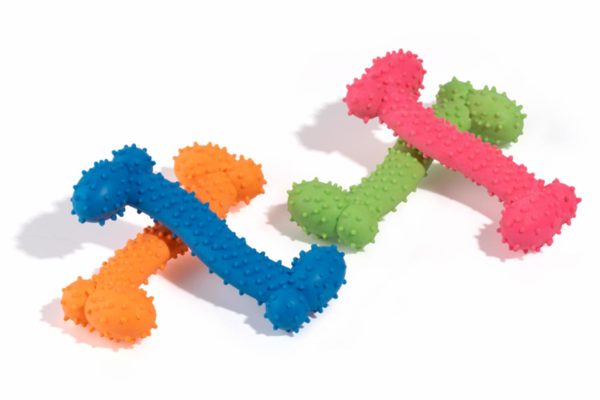 Игрушка для собак "Косточка" для чистки зубов 10.5х4х2см (44 г)