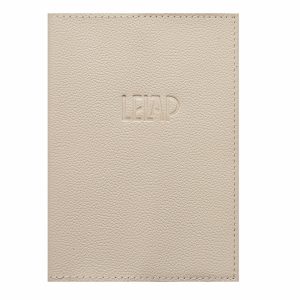 Обложка для ветеринарного паспорта Beige из натуральной кожи, бежевый (70 г)