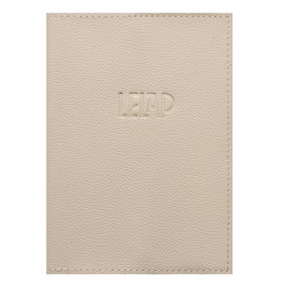 Обложка для ветеринарного паспорта Beige из натуральной кожи, бежевый (70 г)