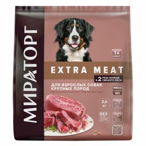 Полнорационный сухой корм "Black Angus" для взрослых собак крупных пород старше 1 года, с говядиной (10 кг)