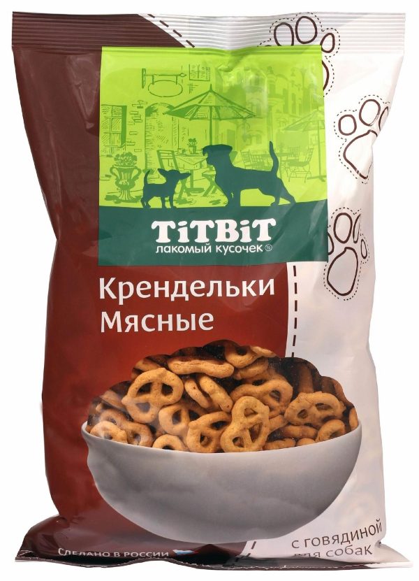 Печенье Крендельки мясные с говядиной для собак (500 г)