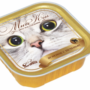 Консервы для кошек "МуррКисс" ягненок с печенью (100 г)