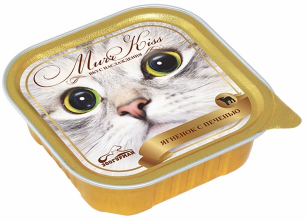 Консервы для кошек "МуррКисс" ягненок с печенью (100 г)
