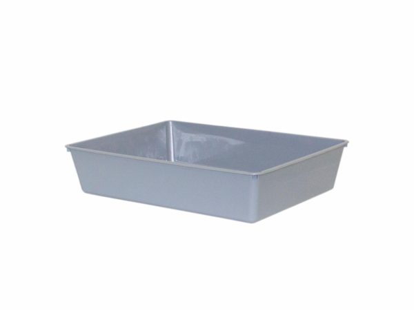 Туалет для кошек с бортиком Classic Rim, теплый-серый (Бельгия) (42 см)