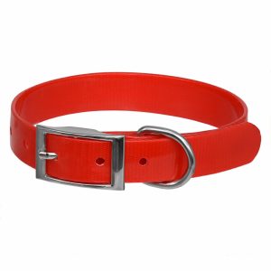 Ошейник "Дельта" из биотана, красный (M)
