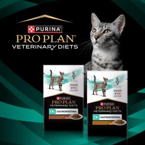 Влажный корм для котят и взрослых кошек диетический PRO PLAN® VETERINARY DIETS EN ST/OX Gastrointestinal при расстройствах пищеварения, с курицей, 1 шт (1 шт)
