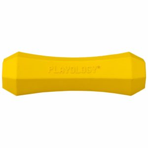 Игрушка для собак хрустящая жевательная палочка, с ароматом курицы, большая, желтая (L)
