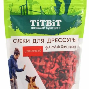 Снеки для дрессуры собак всех пород с телятиной (100 г)