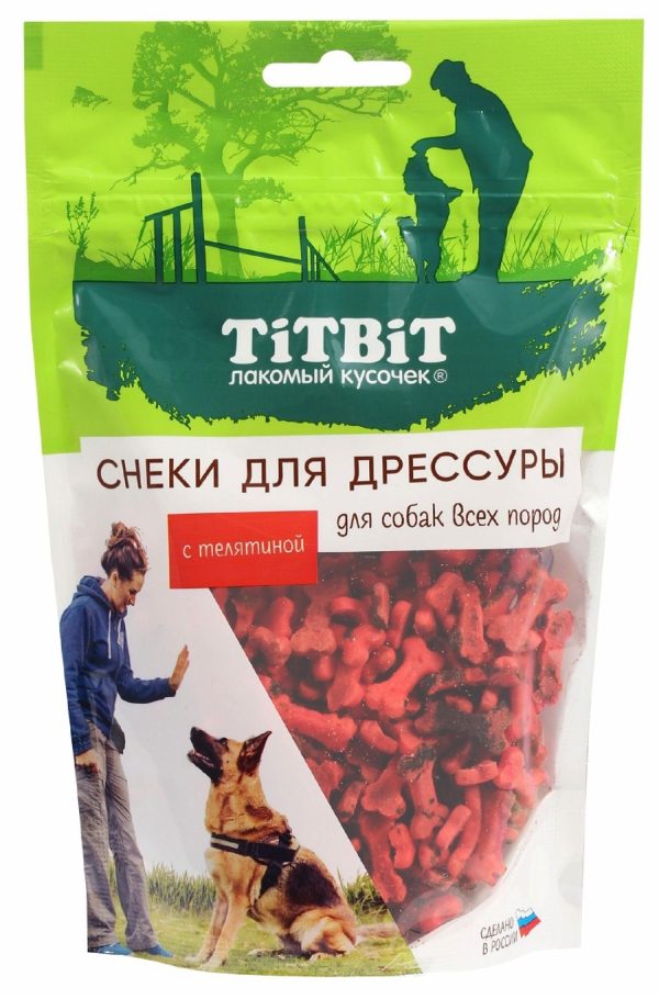 Снеки для дрессуры собак всех пород с телятиной (100 г)