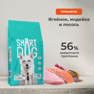 Сухой корм для взрослых собак крупных пород с ягненком, лососем и индейкой, ACTIVE, MAXI ADULT, Lamb, Salmon and Turkey (18 кг)