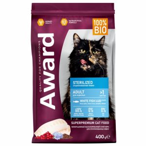 Сухой корм для взрослых стерилизованных кошек с белой рыбой, Sterilized (1,5 кг)