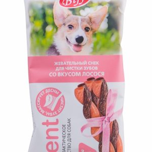 Жев снек DENT со вкусом лосося для собак мелких пород (3 шт) (40 г)