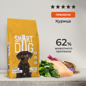 Сухой корм для взрослых собак крупных пород с курицей и овощами, MAXI ADULT, Chicken (18 кг)
