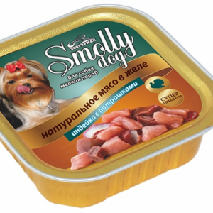 Консервы для собак "Smolly dog" индейка с потрошками (100 г)