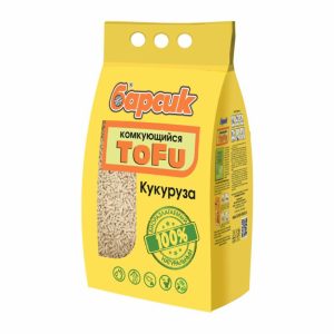 Наполнитель комкующийся TOFU Кукурузный (15 л)