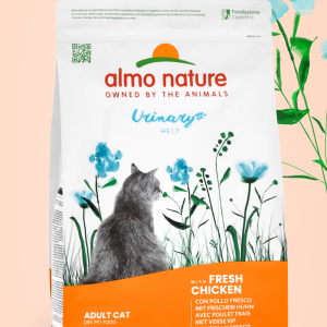 HOLISTIC Cухой корм для взрослых кошек со свежей курицей для профилактики мочекаменной болезни, Urinary Help, Fresh Chiсken (12 кг)