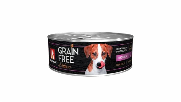 Консервы для собак "GRAIN FREE" со вкусом индейки (100 г)