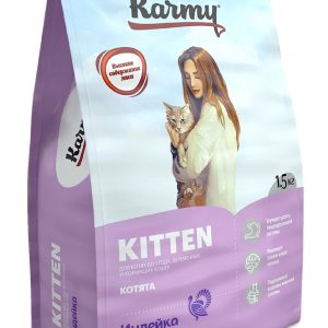 Сухой корм для беременных и кормящих кошек и котят в возрасте до 1 года с индейкой (10 кг)