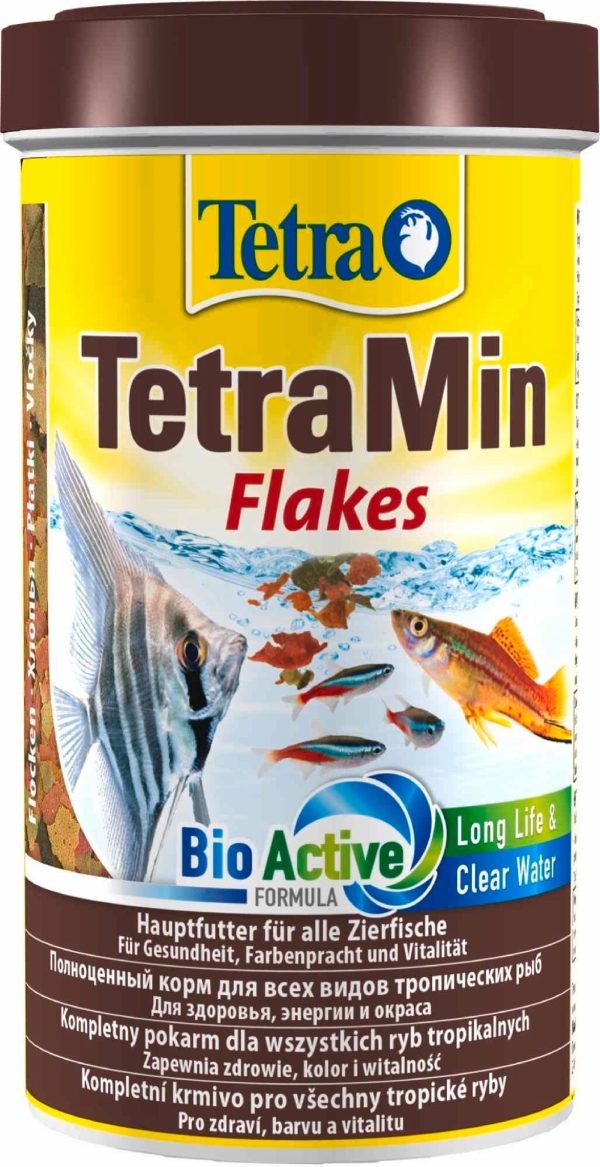 Корм для всех видов тропических рыб. хлопья TetraMin Flakes (100 г)