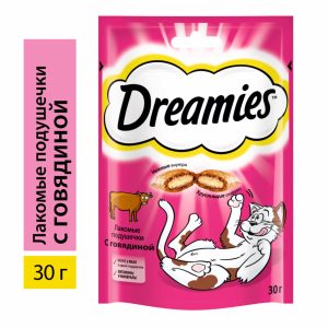 Лакомство для кошек Dreamies подушечки с говядиной (1.68 кг)