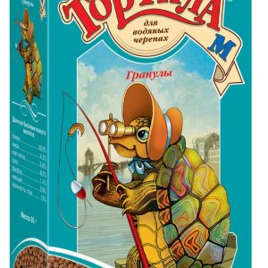 ТОРТИЛА-М Гранулы, корм для водяных черепах, коробка (90 г)