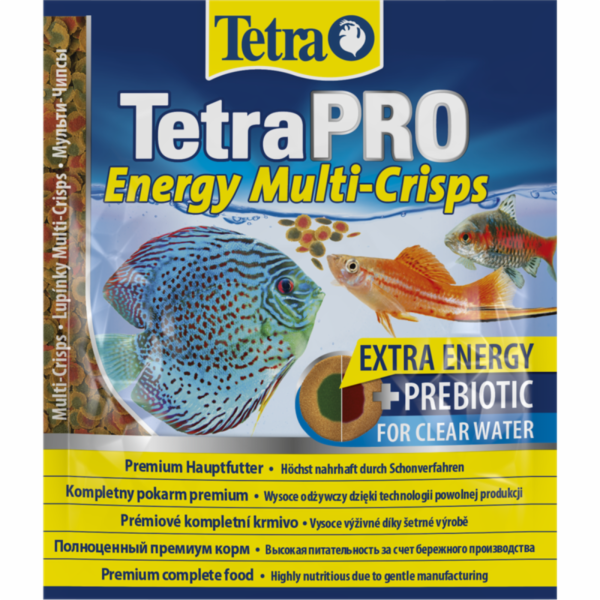 Корм для всех видов тропических рыб. чипсы TetraPRO Energy (12 г)