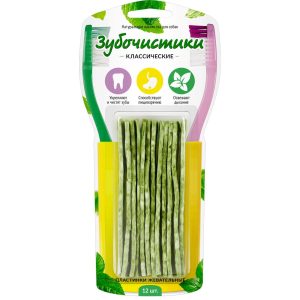 Пластинки "Зубочистики" жевательные, 12 шт. (72 г)
